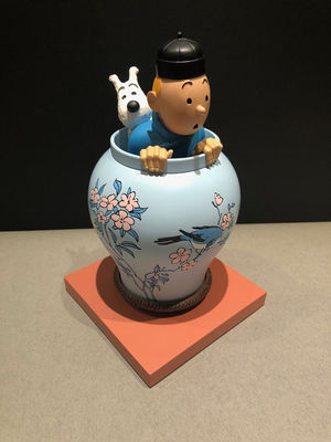 丁丁历险记丁丁在刚果铜像