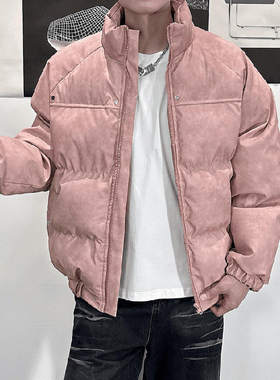 美式高街棉服男冬季潮牌加厚铆钉