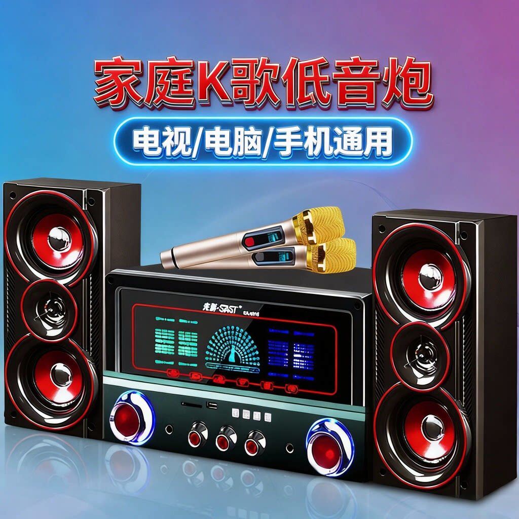 先科家用电脑台式音响蓝牙音箱2.1手机电视机笔记本K歌超重低音炮