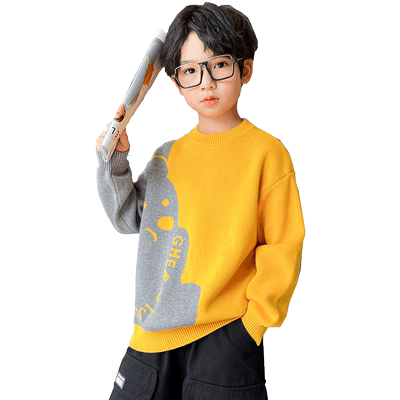 男童毛衣新款2025打底加绒针织