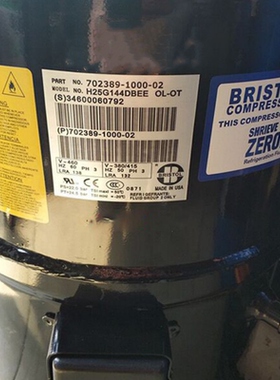 H2BG124DBE H25G144DBEE H2NG244DREF H2NG204DPEF布里斯托压缩机