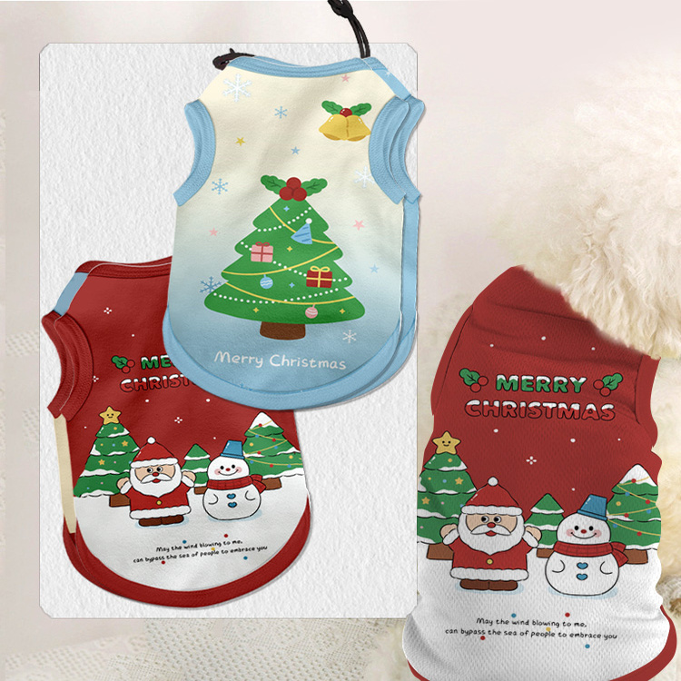 圣诞老人姜饼人宠物背心