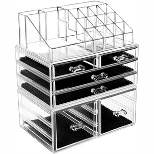Acrylic stationery transparent storage box mini cute drawer
