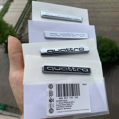 适用于奥迪中控四驱标A3 A4 A5 A7 A6L Q3Q5Q7 quattro前后车标