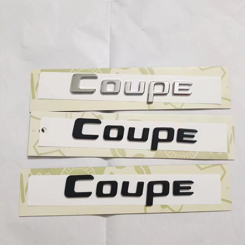 适用于奔驰轿跑Coupe尾标E级C级CLA GLC GLE CLS英文车标酷派标志