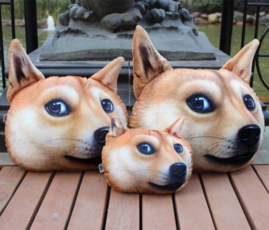 Gifts are annoying 3d printing Kobold Doll doge Cushion Husky Pillow Blanket Year of the Dog Mascot Z25in the Home Fabric , Pillow/Pillow  category - from Buy2taobao.com to provide professional Taobao agent buy service