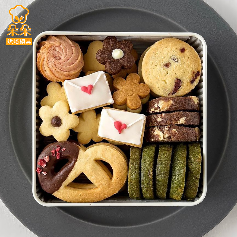 果酱卡通饼干模具网红信封花朵