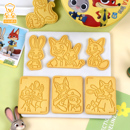 疯狂动物城曲奇饼干模具朱迪狐尼克盖瑞3d立体按压式 家用烘焙工具