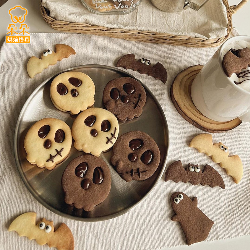 卡通骷髅头饼干模具万圣节幽灵