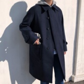毛呢大衣外套男中长款 休闲英伦风呢子风衣 加厚韩版 2025年冬季 新款