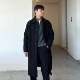 潮流英伦风毛呢外套 男士 新款 大衣中长款 加厚风衣韩版 外衣2025冬季