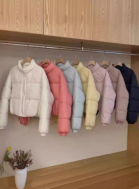 韩国原版面包服女立领小个子短款棉服秋冬短款