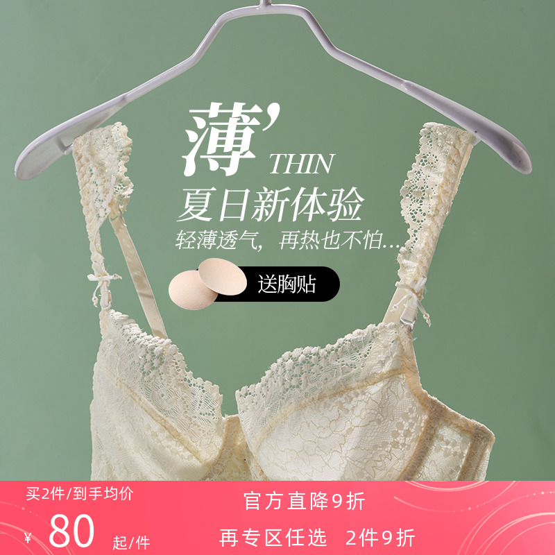 夏娃的诱惑法式蕾丝夏季薄款文胸