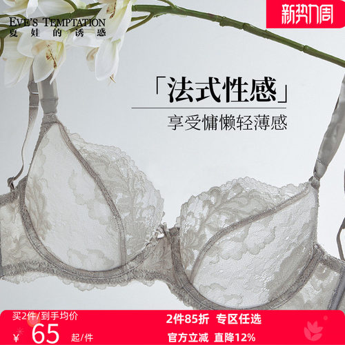 夏娃的诱惑纯欲夏季超薄透气文胸