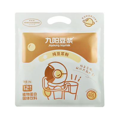 九阳纯豆浆粉12条*5袋送电动打泡器高蛋白营养早餐官方旗舰同款