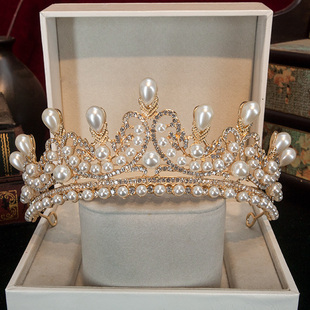 儿童皇冠头饰公主生日小女孩小朋友女童高端大气表演花童王冠发饰