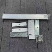 拉丝银楼宇可视对讲单元 双门磁力锁 门锁 K4H250BDC 海康威视DS