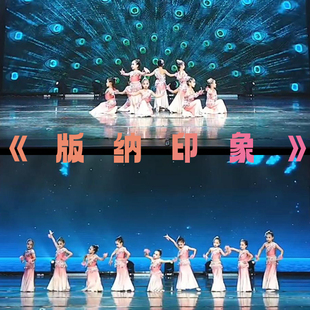 儿童版纳印象演出服2026新款六一傣族舞蹈服装女童民族舞鱼尾裙子