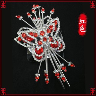 戏剧戏曲用品大全顶花京剧戏服头面唱戏头饰大蝴蝶青衣花旦旦角