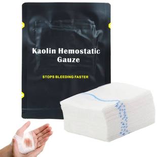 Hemostatic Kaolin Gauze Combat Emergency Trauma Z-Fold Solub
