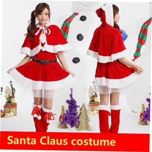 Christmas female Halloween party uniform Santa Claus costume