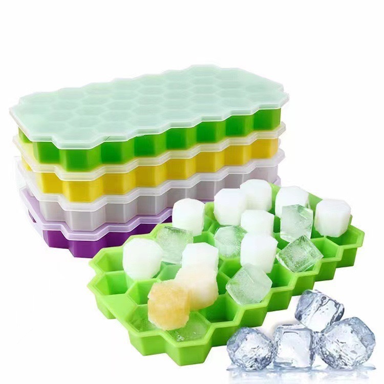 Ice Cube Tray ice ball maker Silicone Mold ice storage box