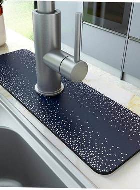 Kitchen Faucet Absorbent Mat Sink Splash Guard Microfiber