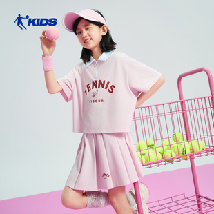 乔丹儿童26Q2生活生活系列女大童短袖套装TDDWWB262124