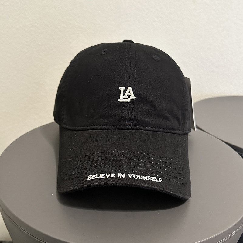 韩系学院风字母刺绣棒球帽女春夏出街显脸小鸭舌帽潮情侣春夏百搭