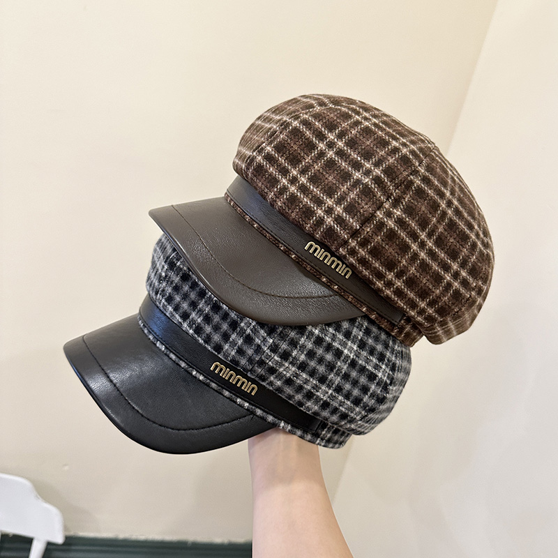 八角帽休闲女秋冬显脸小