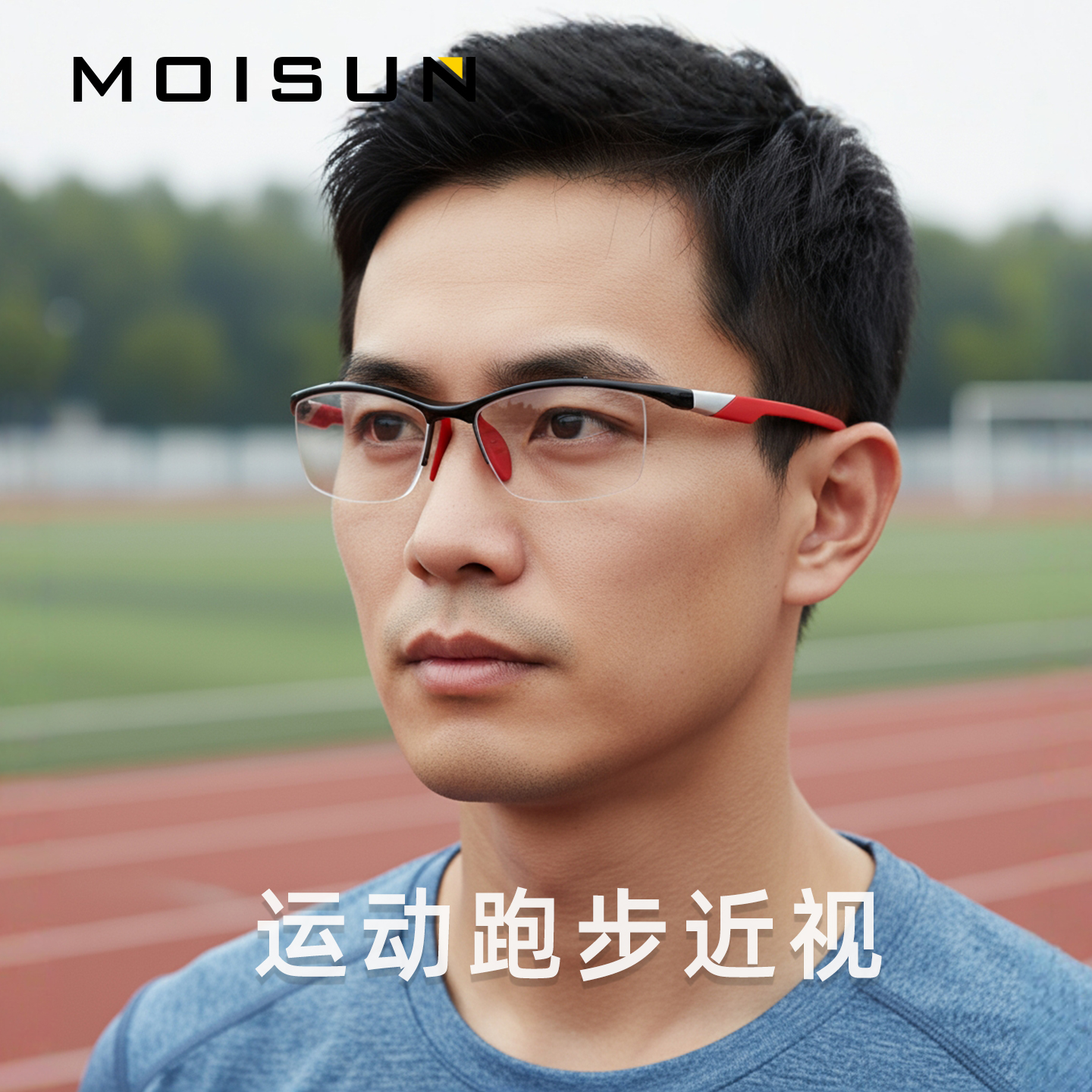 运动眼镜篮球跑步半框近视眼镜架