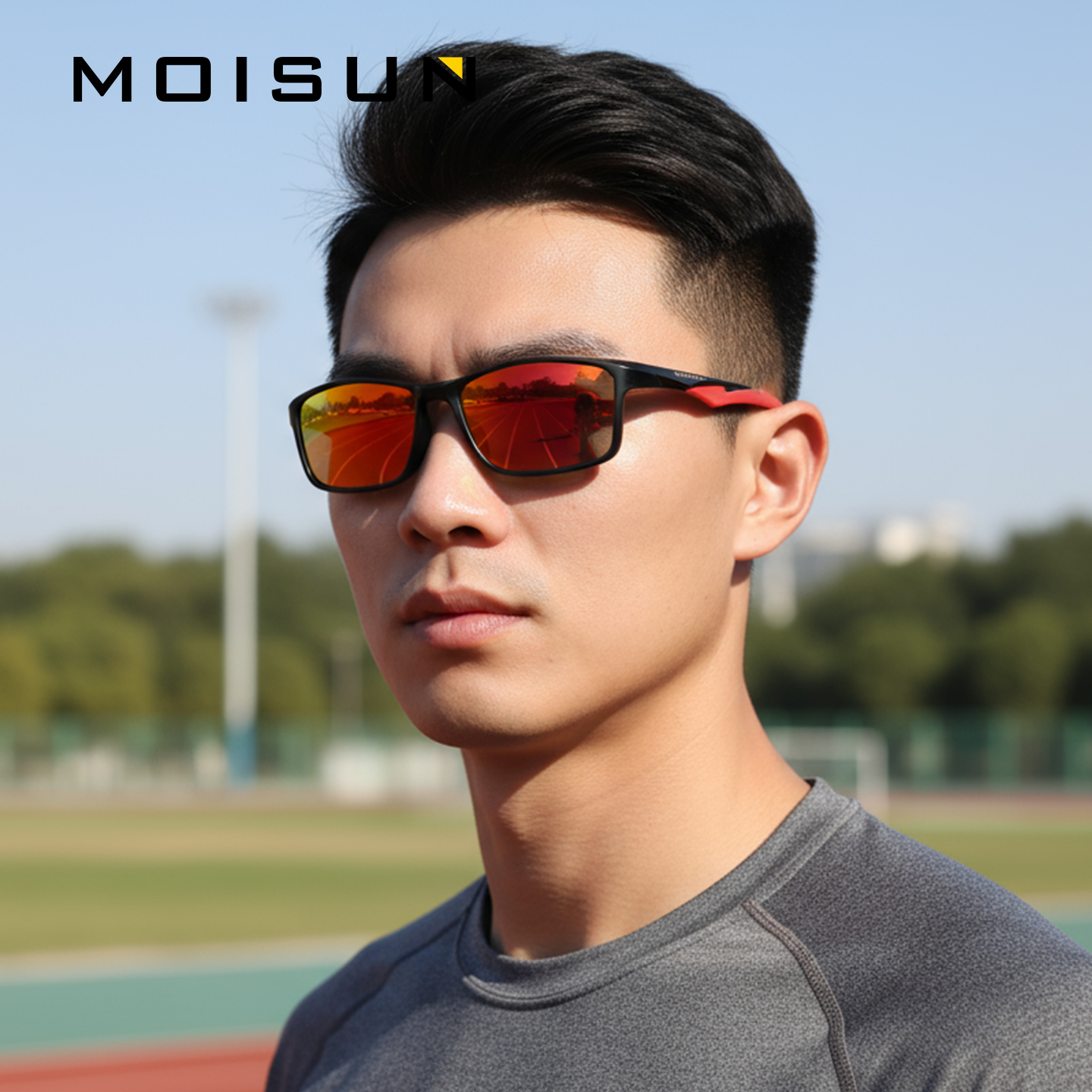 户外偏光墨镜近视运动眼镜跑步男