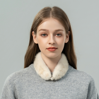 韩版时尚精巧水貂毛围巾