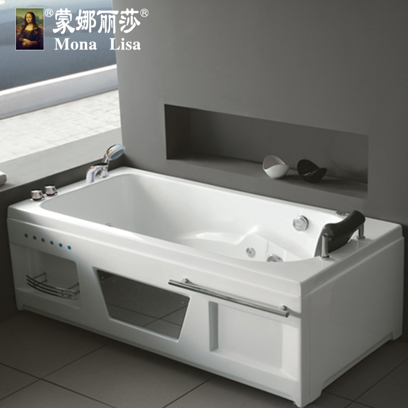 蒙娜丽莎室外浴池多人冲浪按摩SPA浴缸恒温加热户外浴缸