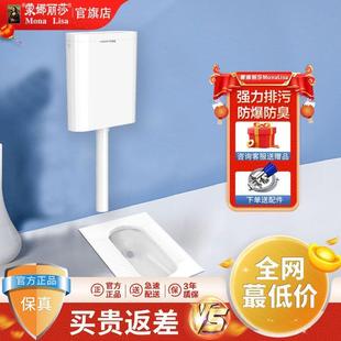Lisa蹲便器蹲坑式 蒙娜丽莎ona 水箱整套蹲厕家用卫生间厕所便池