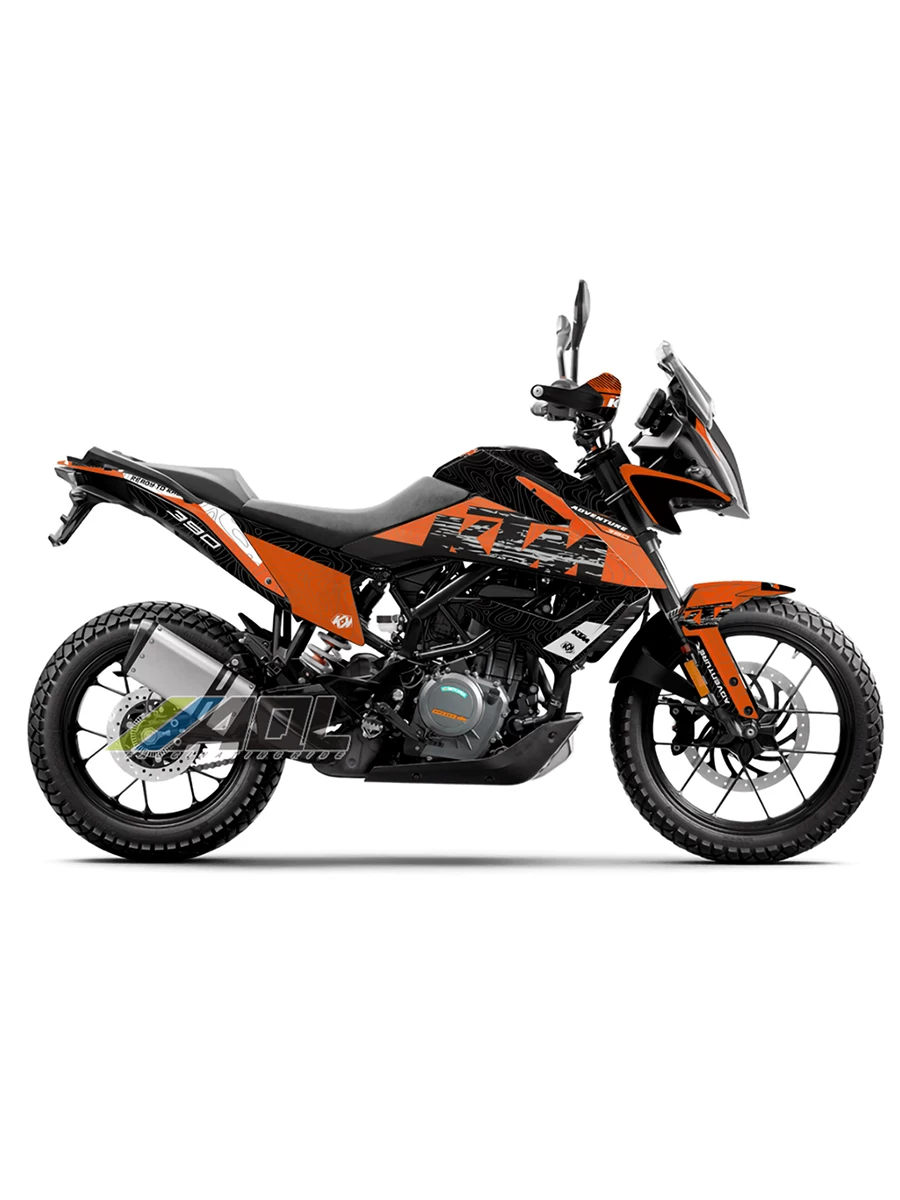 Центрированный магазин четыре года 15 цветовые индивидуальные наклейки KTM 390ADV изменённые водостойкие наклейки на транспортное средство персонализированная полная автомобильная защитная плёнка принты