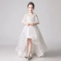 Trang phục trẻ em công chúa váy catwalk cô gái trang phục piano dấu hoa cô gái chủ tiệc cưới váy trắng - Váy trẻ em váy công chúa cho bé gái 12 tuổi