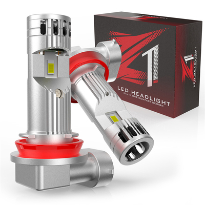 200W汽车大灯H11H8H9高亮远近光h7原装位风扇快速散热12V24V通用