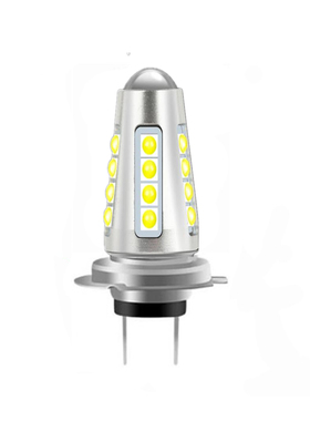 100W聚光H4H7汽车透镜LED大灯高亮远近光灯泡h11黄金光白光12V24V