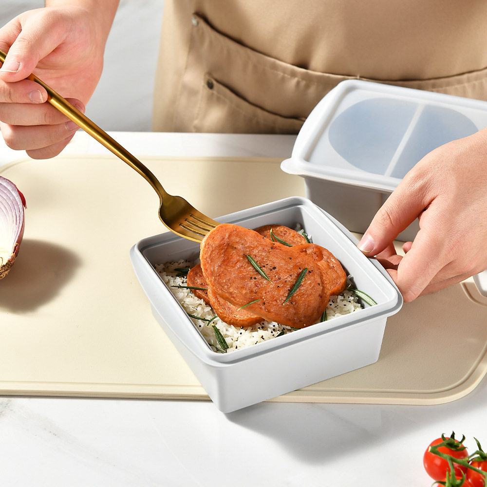 硅胶带盖食物收纳盒冰箱