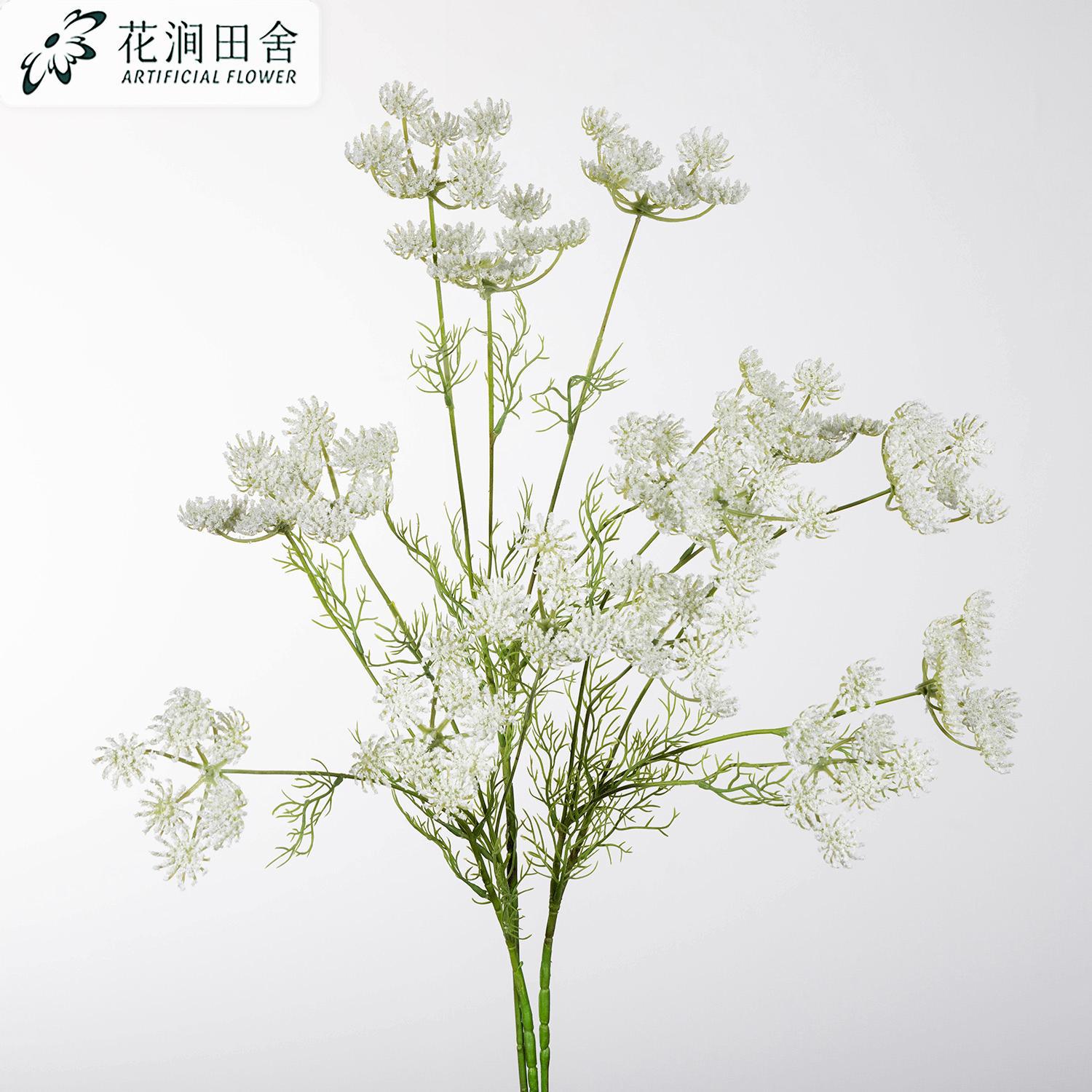 5头蕾丝花仿真花新娘手捧