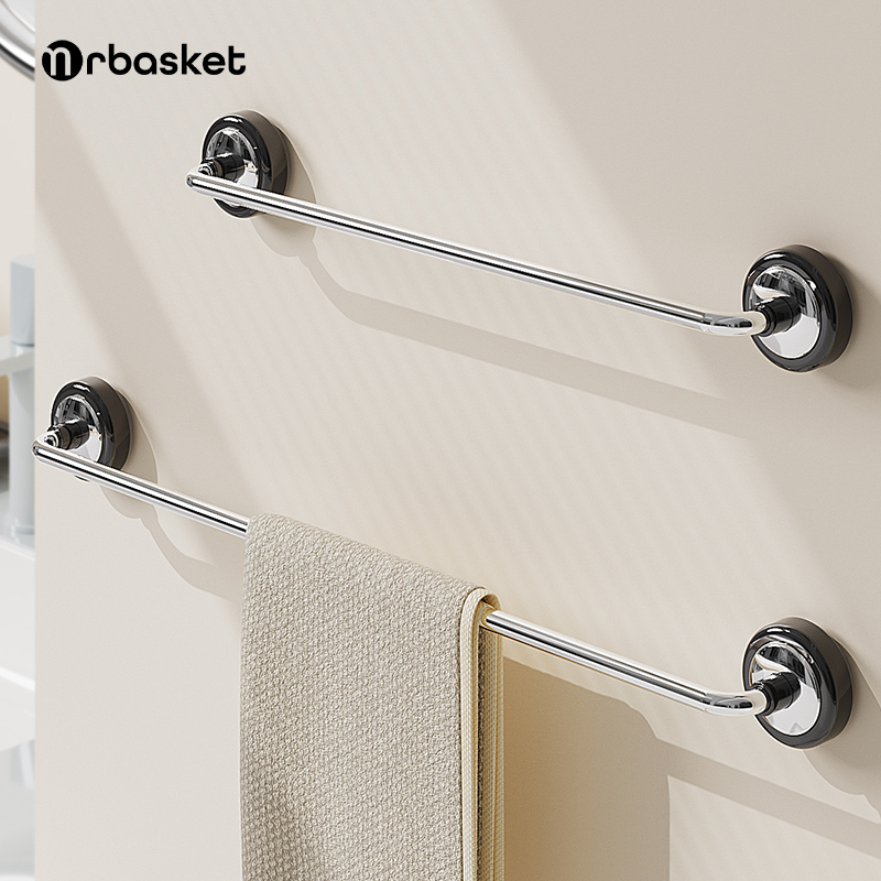 mrbasket吸盘毛巾架卫生间免打孔