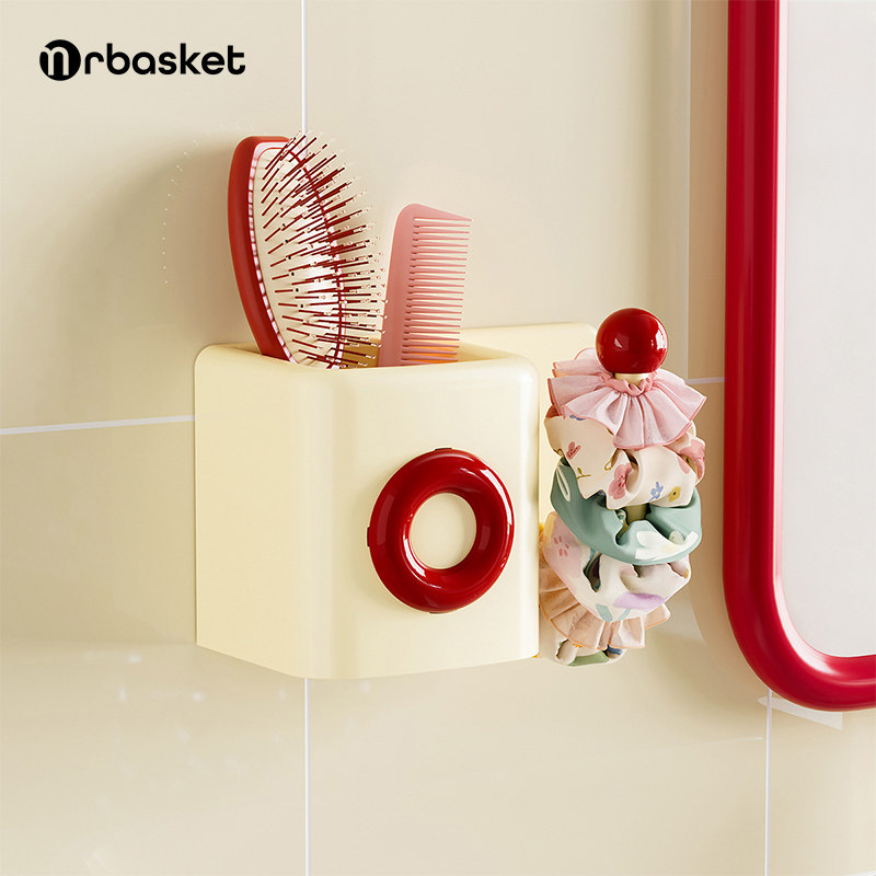 浴室发圈架免打孔首饰手串收纳挂架多功能梳子头绳发箍一体置物架,收纳整理,首饰架,淘宝优惠券,粉丝福利购,淘宝优惠卷