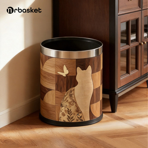 Mrbasket敞口圆形中古风垃圾桶