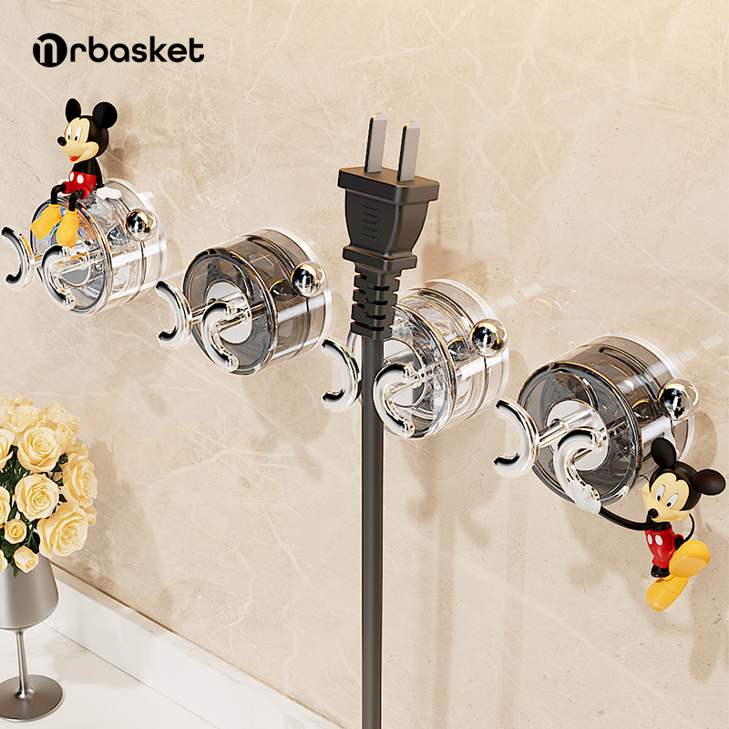 mrbasket吸盘插座挂钩免打孔