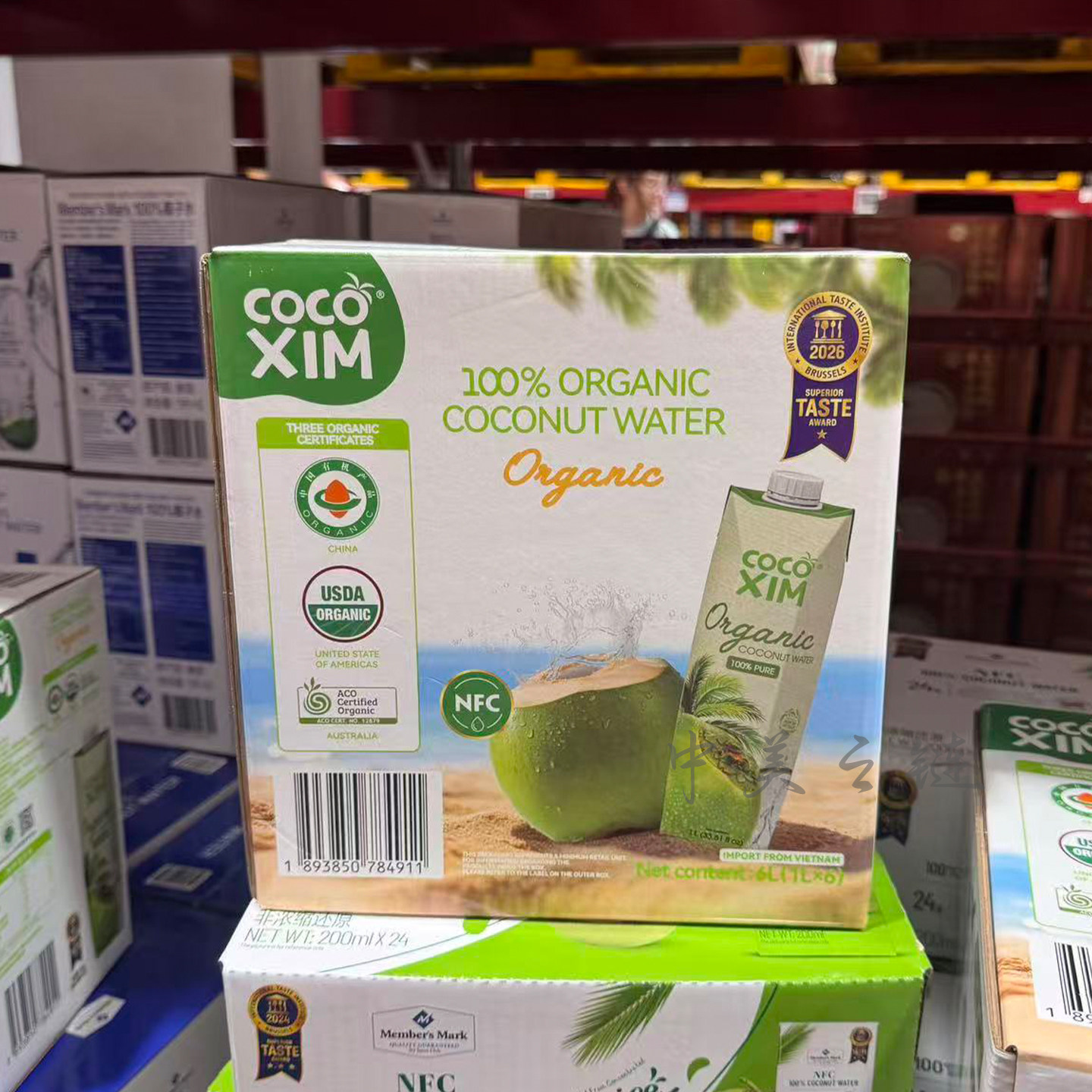 山姆代购 COCOXIM有机椰子水100%纯椰汁越南进口健康饮料品无添加