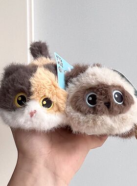 趴姿暹罗猫毛绒挂件公仔玩偶情侣包包挂饰品可爱女生书包配饰