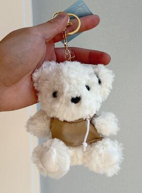 卫衣泰迪熊毛绒挂件公仔玩偶情侣包包挂饰可爱女生书包配饰钥匙扣