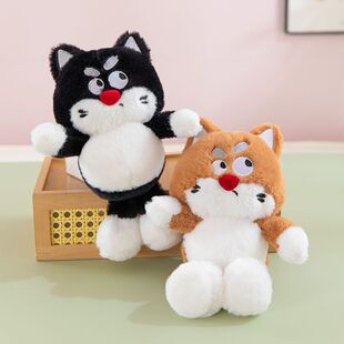 翻白眼小猫可爱猫咪毛绒玩具情侣款生日礼物布娃娃玩偶超萌
