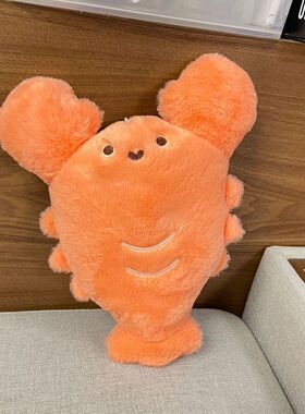 新款龙虾卡通玩具女孩生日礼物创意大虾公仔布娃娃玩偶